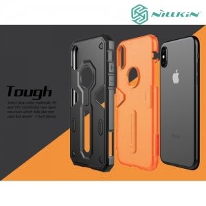 Противоударный чехол NILLKIN Defender II для iPhone X - Оранжевый