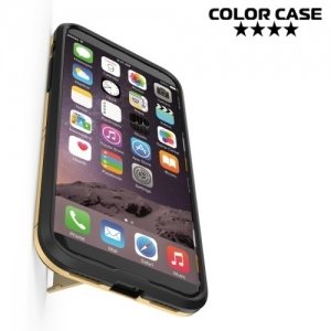 Противоударный гибридный чехол для iPhone 8 - Золотой