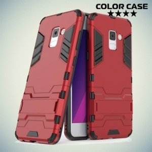 Противоударный гибридный чехол для Samsung Galaxy A5 2018 SM-A530F - Красный
