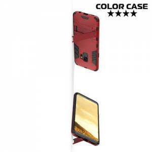 Противоударный гибридный чехол для Samsung Galaxy S9 - Красный