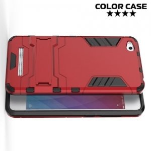 Противоударный гибридный чехол для Xiaomi Redmi 4A - Красный