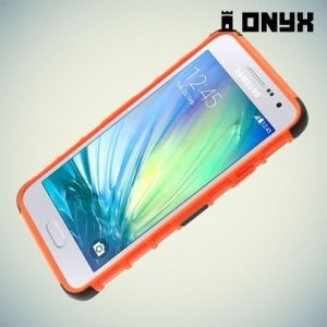 Противоударный защитный чехол для Samsung Galaxy A3 - оранжевый