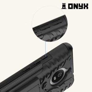 Противоударный защитный чехол для Moto E4 Plus - Черный