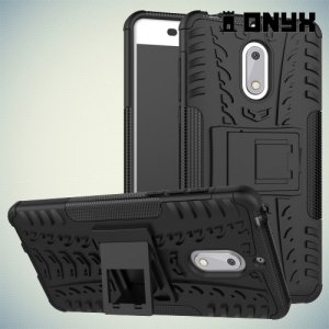 Противоударный защитный чехол для Nokia 6 - Черный