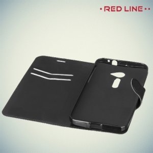 Red Line чехол книжка для ASUS ZenFone 2 ZE500CL - Черный
