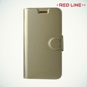 Red Line чехол книжка для Asus ZenFone 3 Max ZC520TL - Золотой