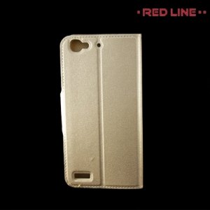 Red Line чехол книжка для Huawei GR3 - Золотой