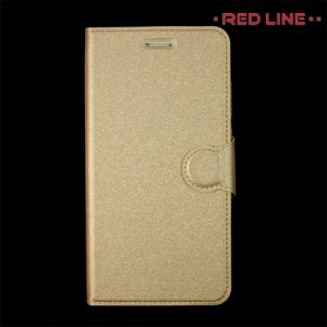 Red Line чехол книжка для Huawei Y6 II - Золотой