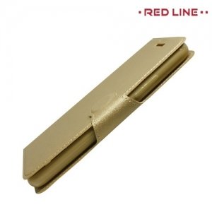 Red Line чехол книжка для Lenovo Vibe C2 (K10A40) - Золотой