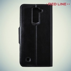 Red Line чехол книжка для LG K7 X210ds - Черный
