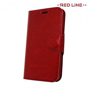 Red Line чехол книжка для Samsung Galaxy J1 2016 SM-J120F - Красный