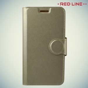 Red Line чехол книжка для Xiaomi Redmi 4X - Золотой