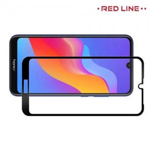 Red Line Full Glue 3D  стекло для Huawei Y6 2019 / Y6s с полным клеевым слоем - Черная рамка