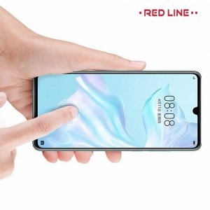 Red Line Full Glue 3D стекло для Huawei P30 Pro с полным клеевым слоем - Черная рамка