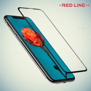 Red Line Full Glue стекло для iPhone XS Max с полным клеевым слоем - Черная рамка
