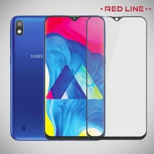 Red Line Full Glue стекло для Samsung Galaxy A10 с полным клеевым слоем - Черная рамка