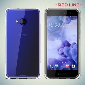 Red Line силиконовый чехол для HTC U Play - Прозрачный