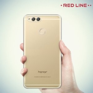 Red Line силиконовый чехол для Huawei Honor 7X - Прозрачный