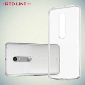 Red Line силиконовый чехол для Motorola Moto X Play - Прозрачный