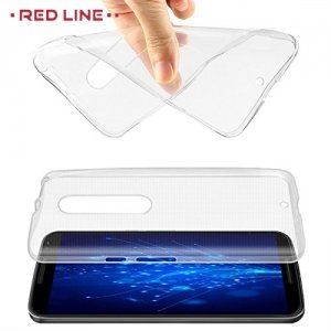 Red Line силиконовый чехол для Motorola Moto X Play - Прозрачный
