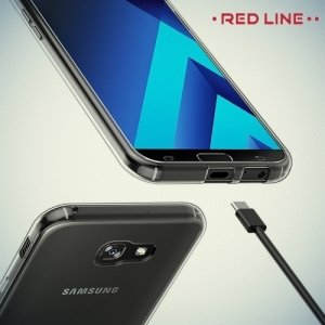 Red Line силиконовый чехол для Samsung Galaxy A3 2017 SM-A320F - Прозрачный