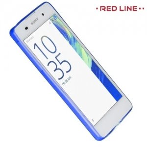 Red Line силиконовый чехол для Sony Xperia E5 F3311 - Полупрозрачный синий