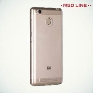 Red Line силиконовый чехол для Xiaomi Redmi 3 Pro / 3s - Прозрачный