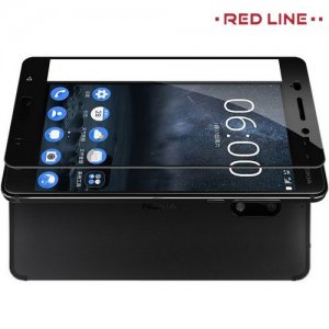 Red Line Закаленное защитное стекло для Nokia 3.1 Plus - черный