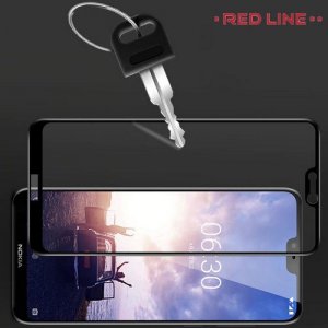 Red Line Закаленное защитное стекло для Nokia 7.1 - черный