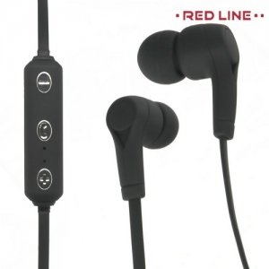 RedLine BHS-03 беспроводные bluetooth наушники гарнитура с микрофоном - Черный