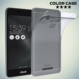 Силиконовый чехол для Asus ZenFone 3 Max ZC520TL - Глянцевый Прозрачный