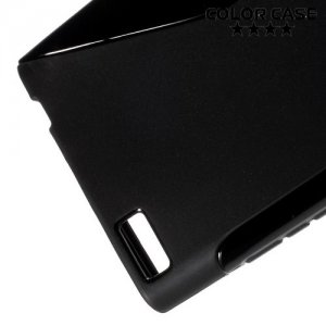 Силиконовый чехол для BlackBerry Leap - S-образный Черный