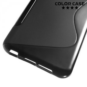 Силиконовый чехол для HTC One A9 - S-образный Черный