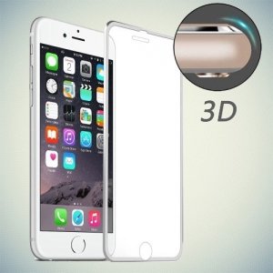 Hat-Prince 3D закругленное защитное стекло для iPhone 8/7 с серебряной рамкой