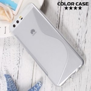 Силиконовый чехол для Huawei P10 - S-образный Прозрачный