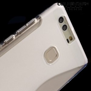 Силиконовый чехол для Huawei P9 Plus - S-образный Прозрачный