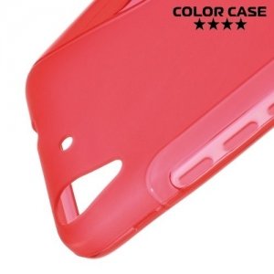 Силиконовый чехол для Huawei Y6 - S-образный Красный