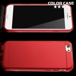 Силиконовый чехол для iPhone 6S / 6 - Глянцевый Красный