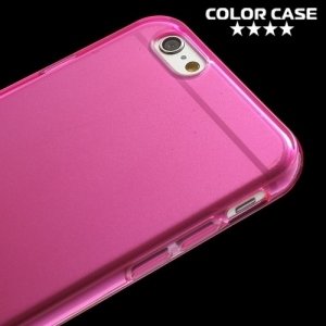 Силиконовый чехол для iPhone 6S / 6 - Глянцевый Розовый