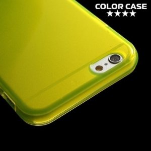 Силиконовый чехол для iPhone 6S / 6 - Глянцевый Желтый