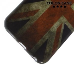 Силиконовый чехол для iPhone 6S / 6 - с рисунком Британский флаг