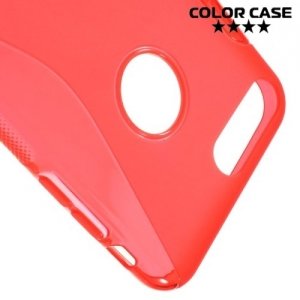 Силиконовый чехол для iPhone 8 Plus / 7 Plus - S-образный Красный