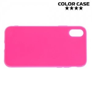 Силиконовый чехол для iPhone 8 - Глянцевый Ярко розовый