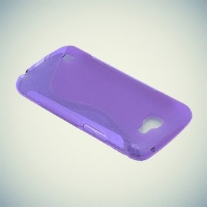 Силиконовый чехол для LG K4 K130E - S-образный Фиолетовый