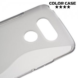 Силиконовый чехол для LG G5 - S-образный Серый
