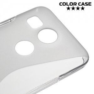 Силиконовый чехол для LG Nexus 5X - S-образный Серый