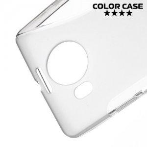 Силиконовый чехол для Microsoft Lumia 950 XL - S-образный Серый