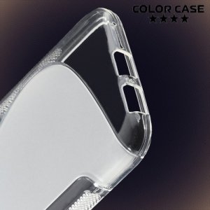 Силиконовый чехол для Samsung Galaxy E5 - S-образный Прозрачный