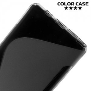 Силиконовый чехол для Samsung Galaxy Note 7 - S-образный Серый