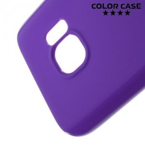 Силиконовый чехол для Samsung Galaxy S7 - Глянцевый Фиолетовый